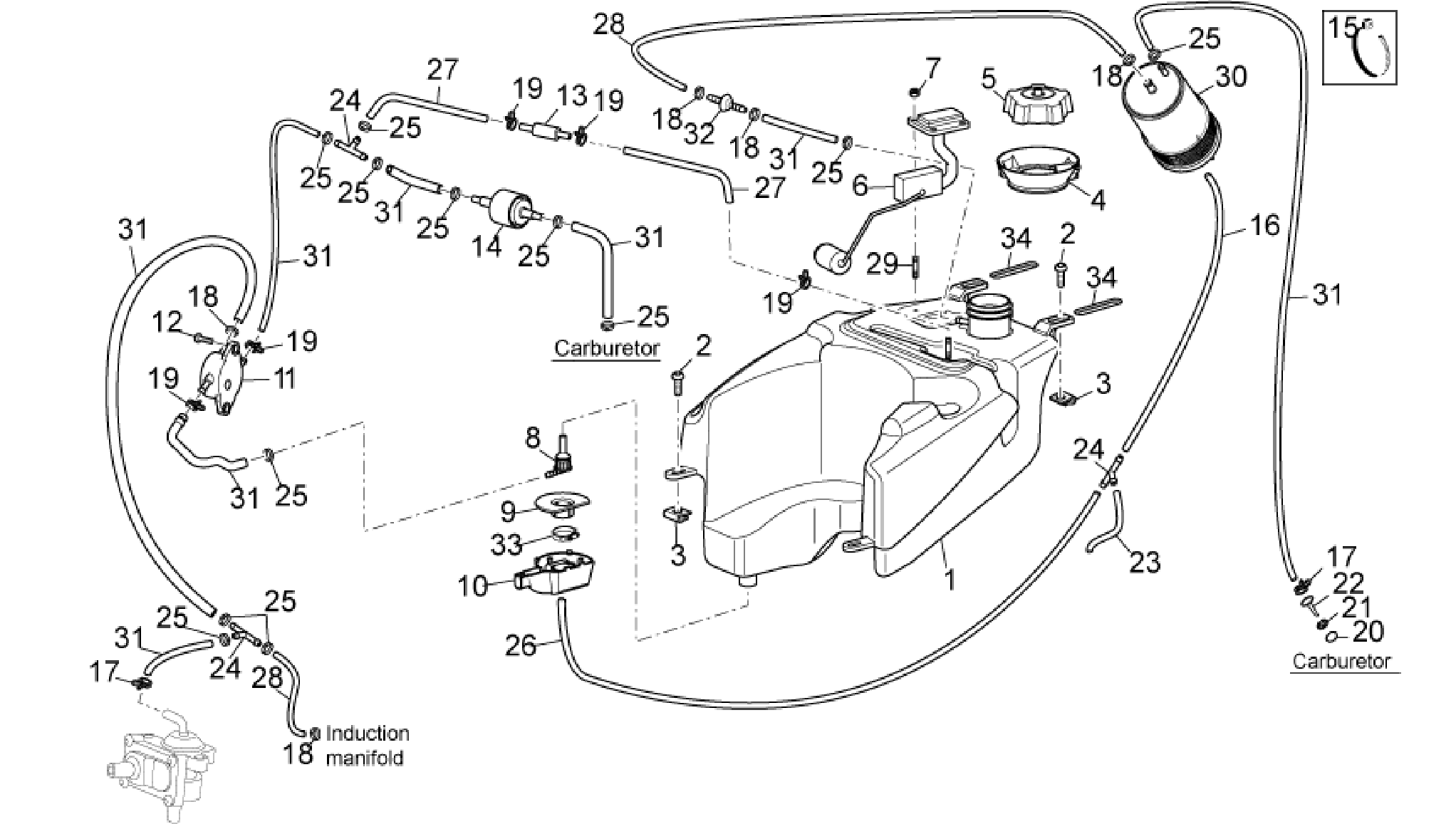 Fuel vapour recover system II