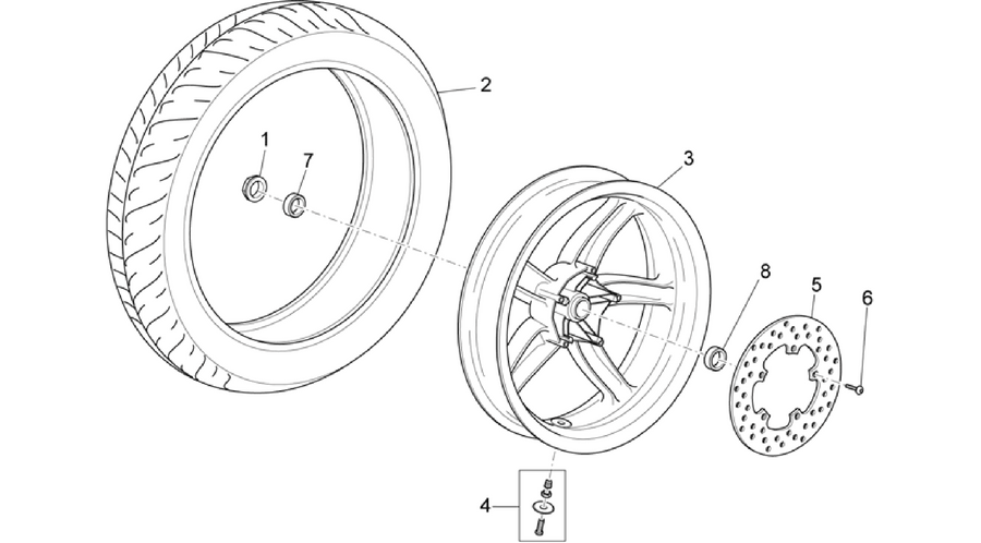 Rear wheel