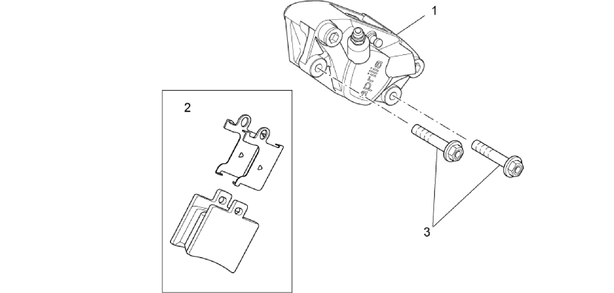 Rear caliper