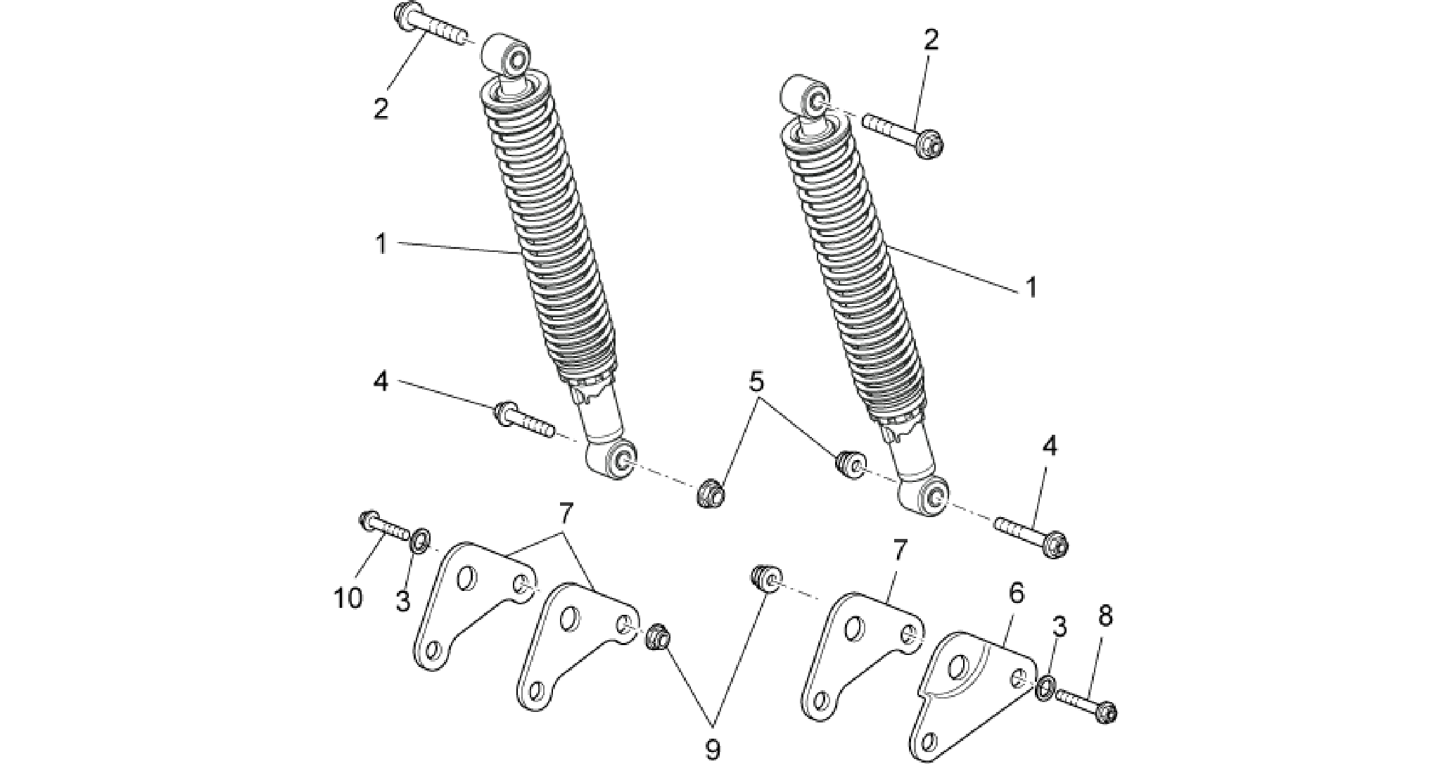 Rear shock absorber