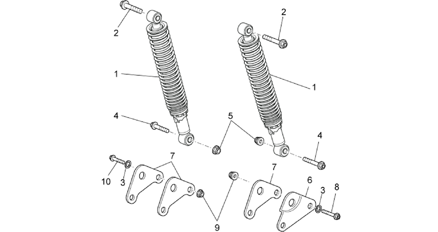 Rear shock absorber