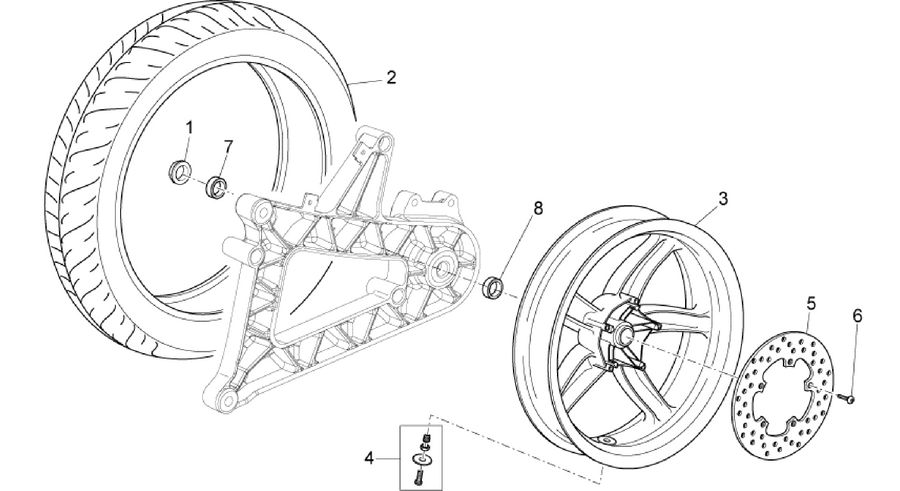 Rear wheel