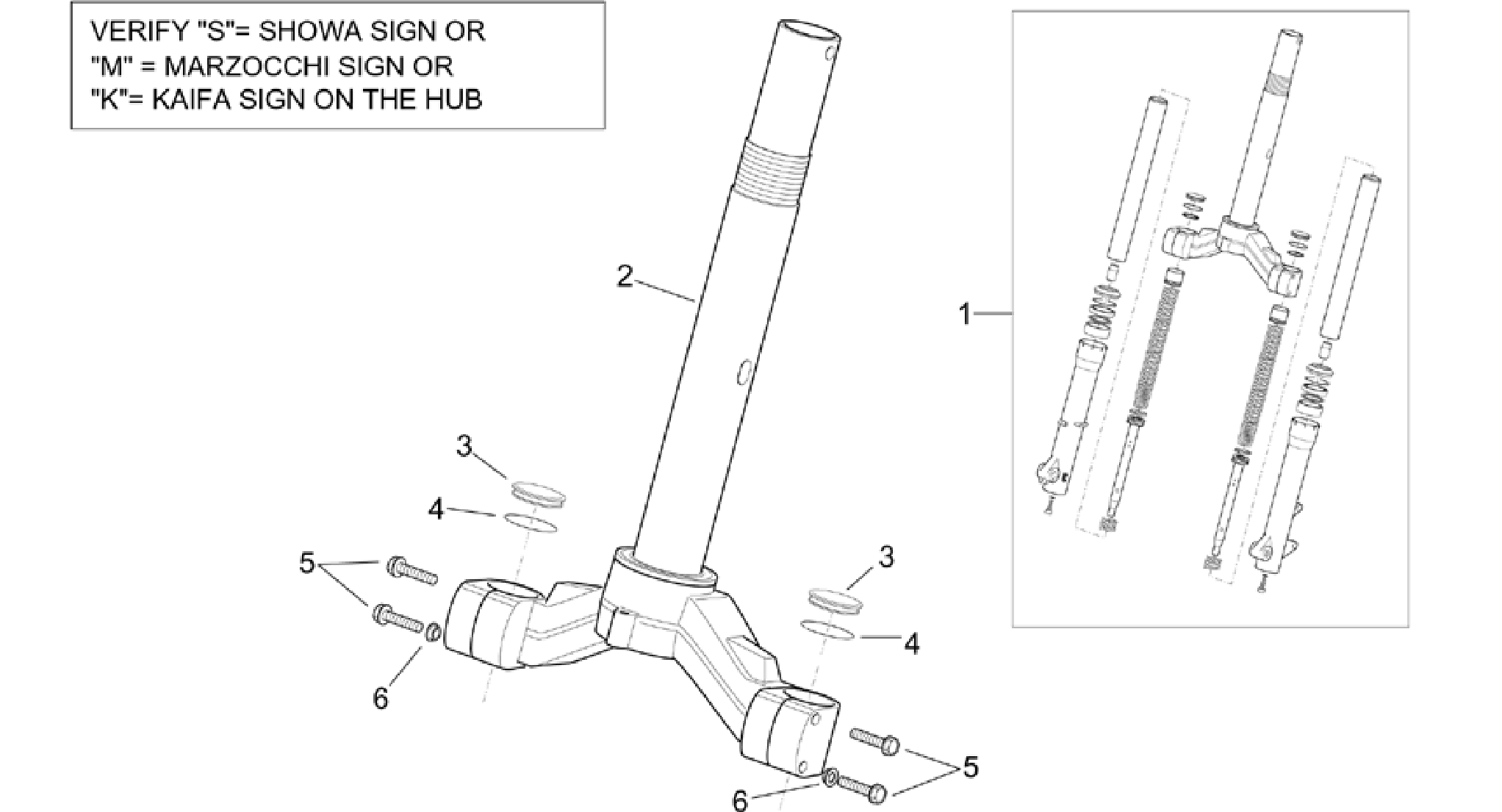 Front fork - Stem base
