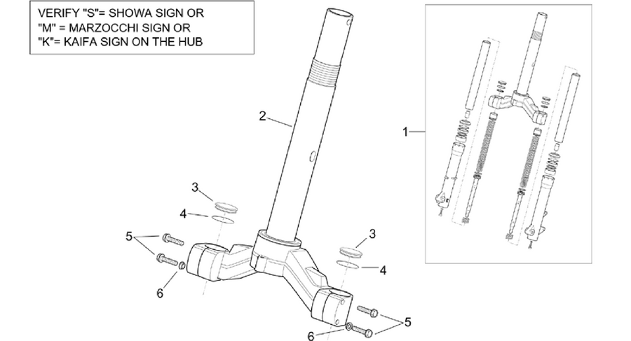 Front fork - Stem base