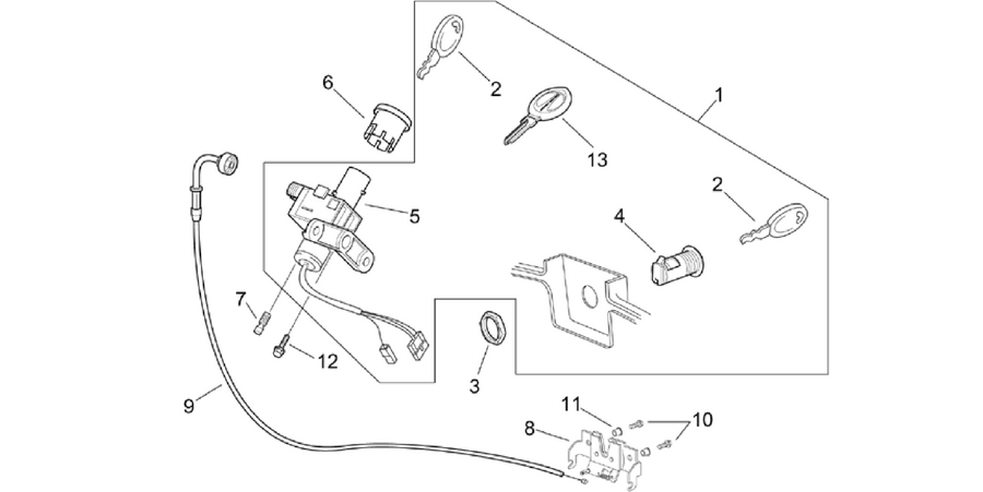 Lock hardware kit