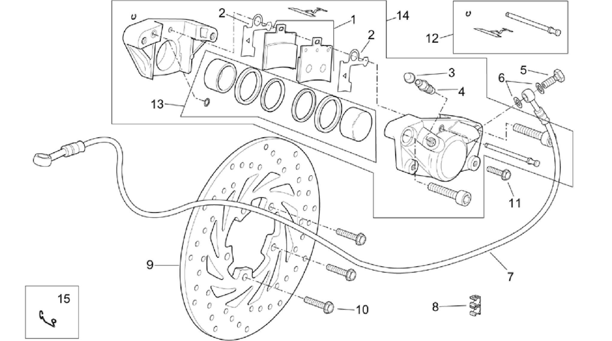 Rear caliper