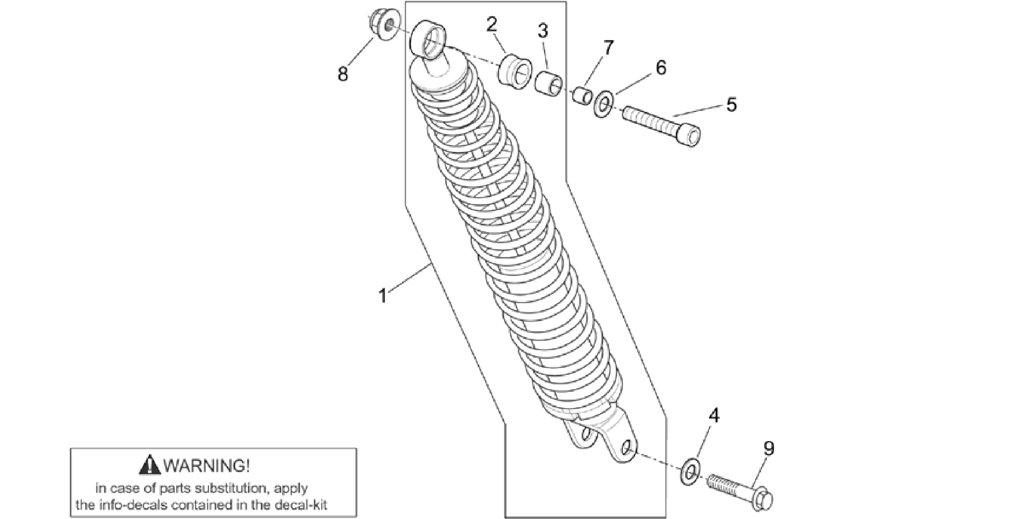 Rear shock absorber