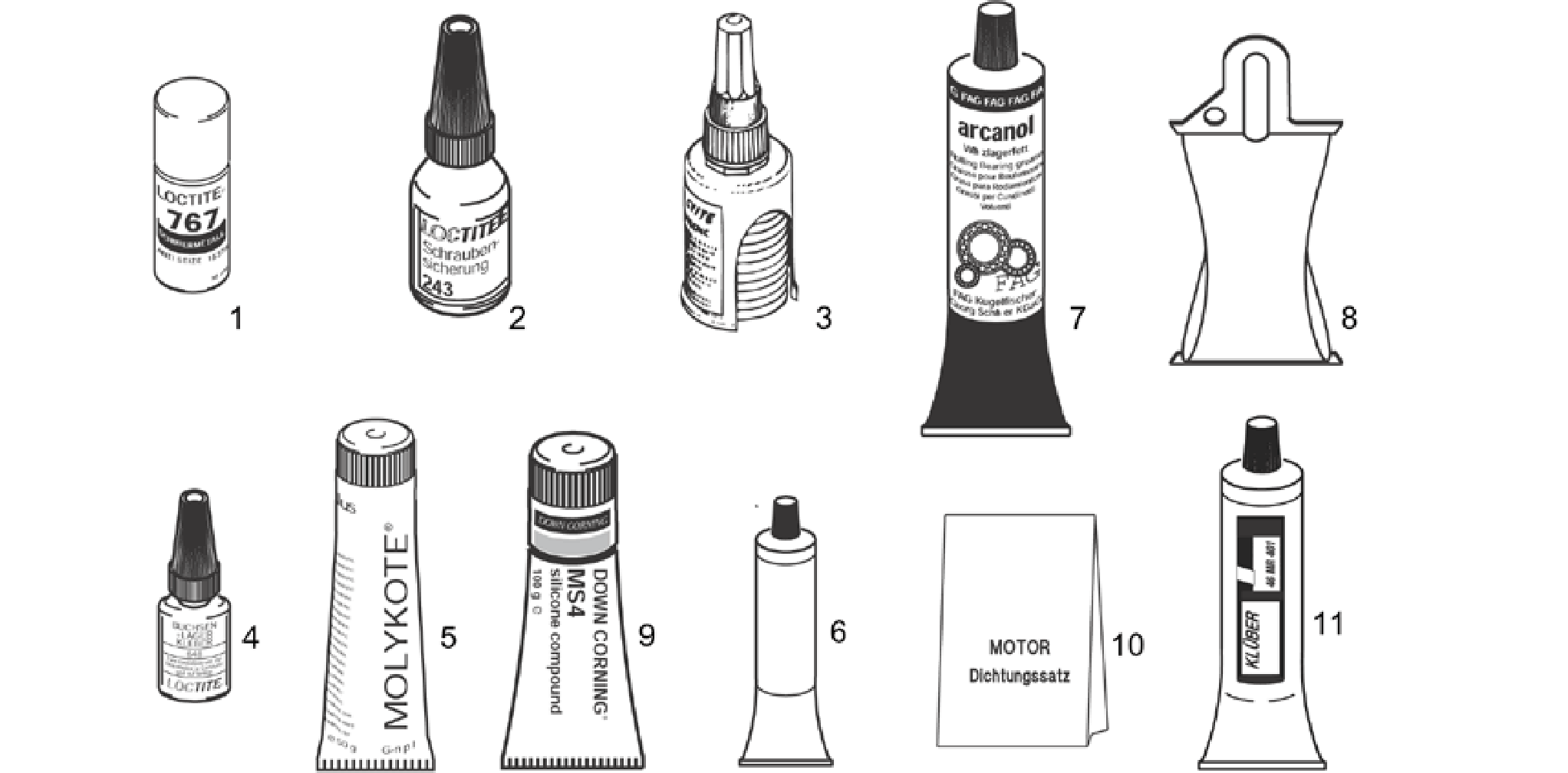 Sealing and lubricating agents
