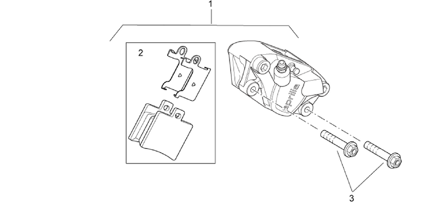 Rear caliper
