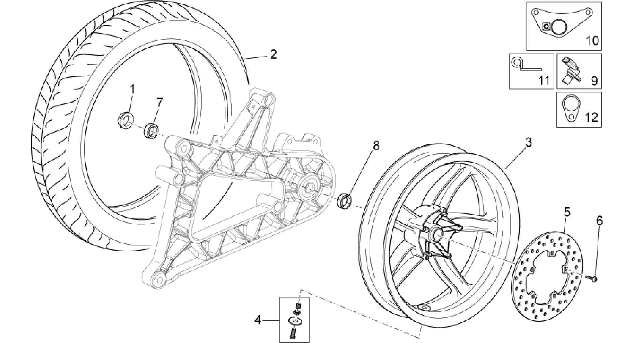Rear wheel