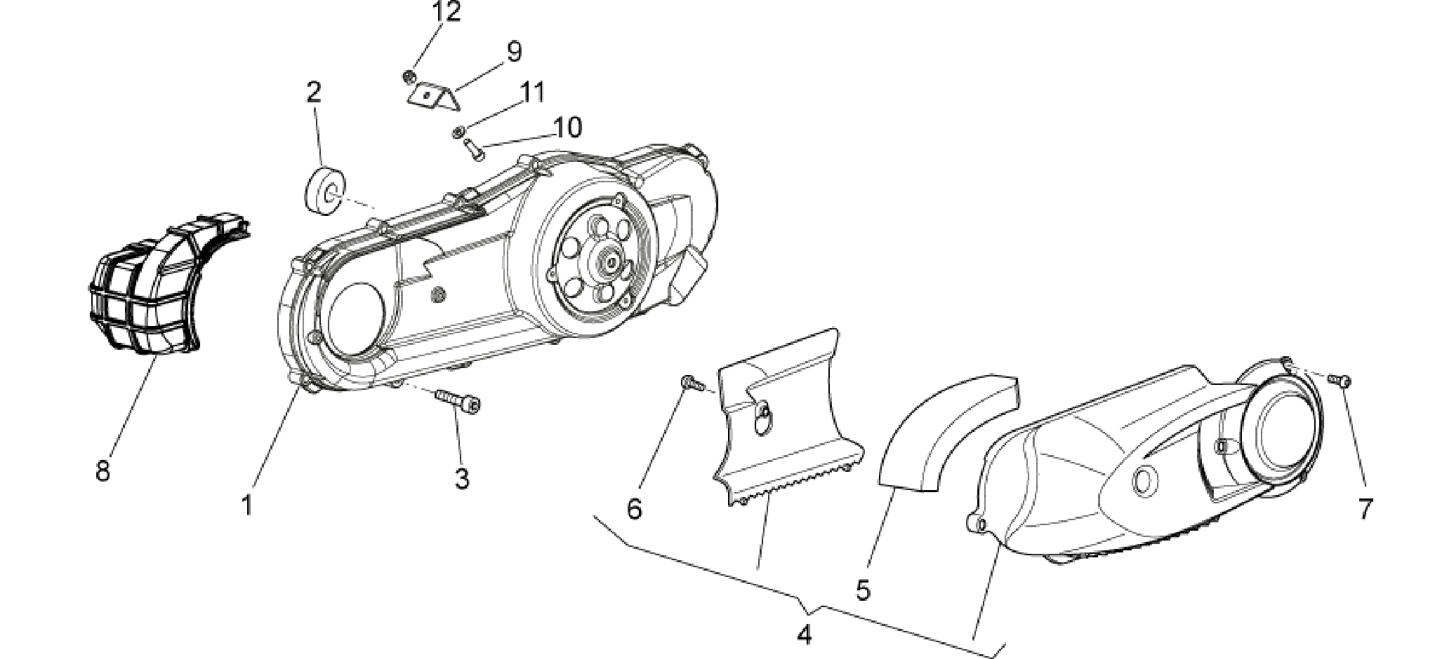 Variator cover