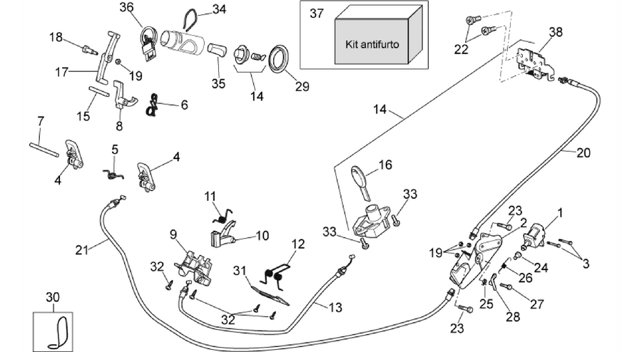Lock hardware kit