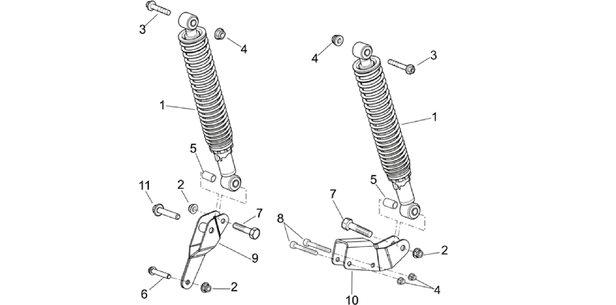 Rear shock absorber