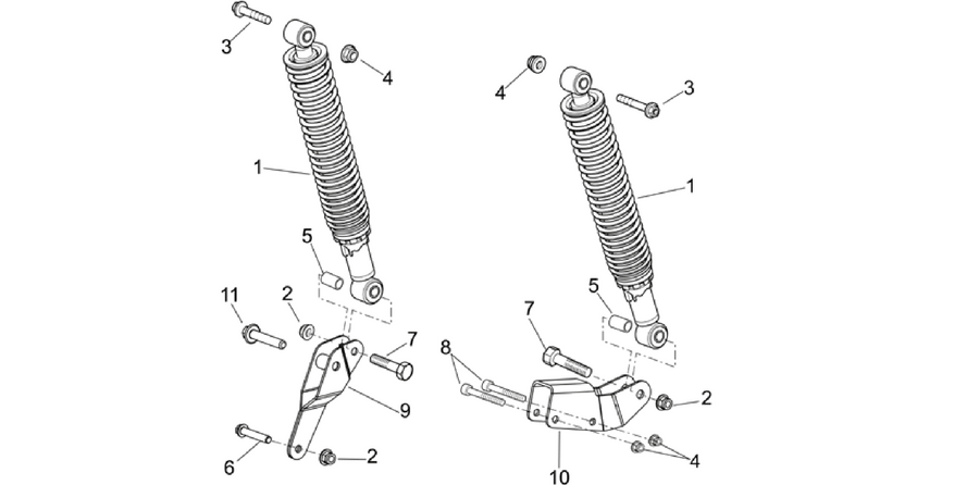 Rear shock absorber