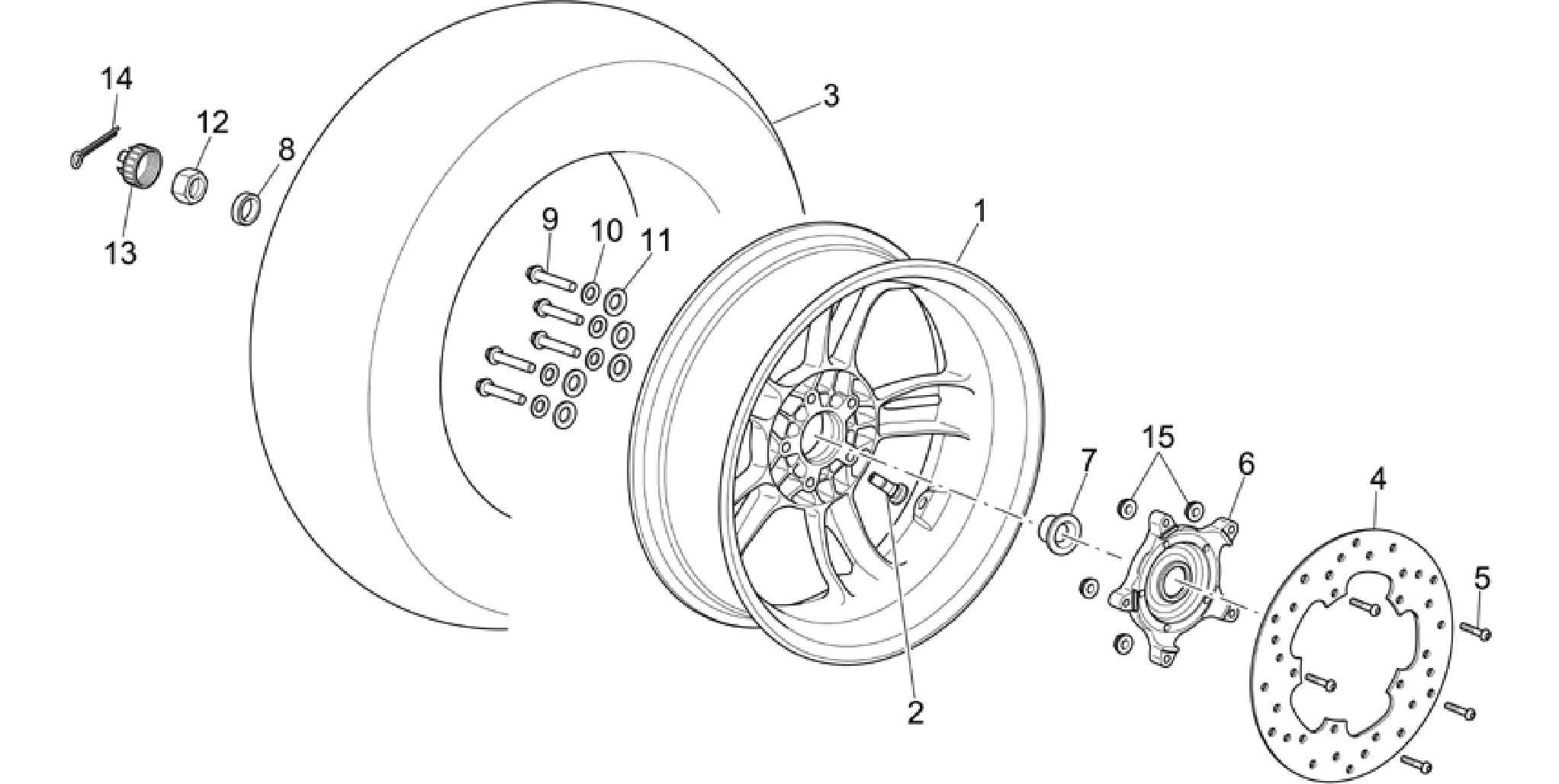 Rear wheel