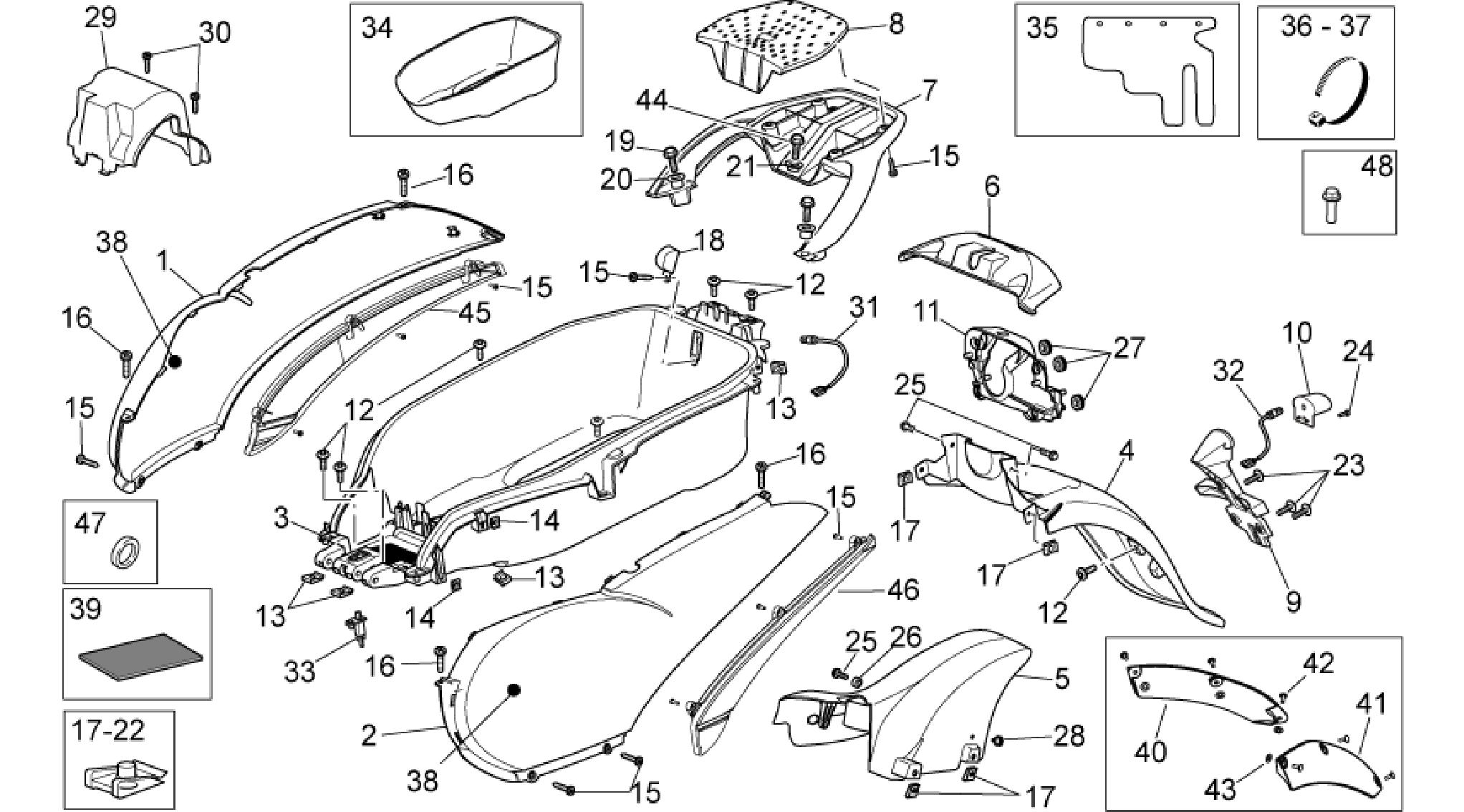 Rear body