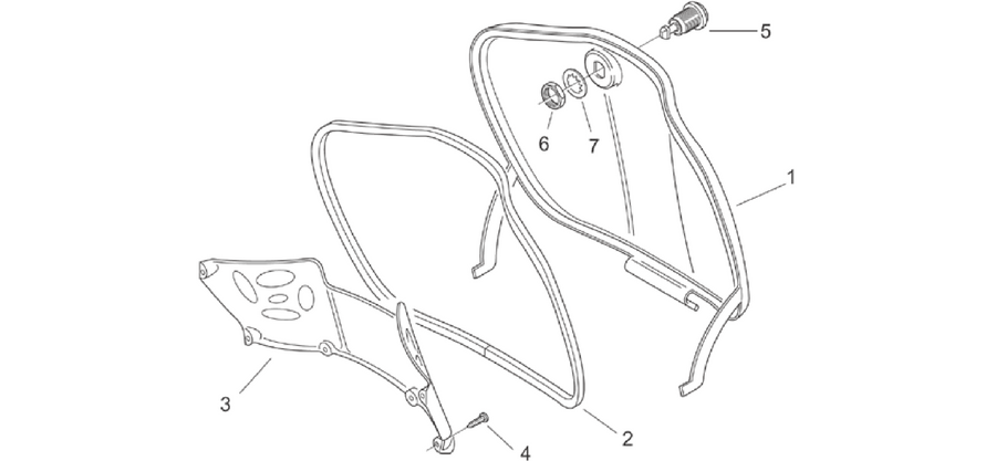 Central body I - Glove comp.door