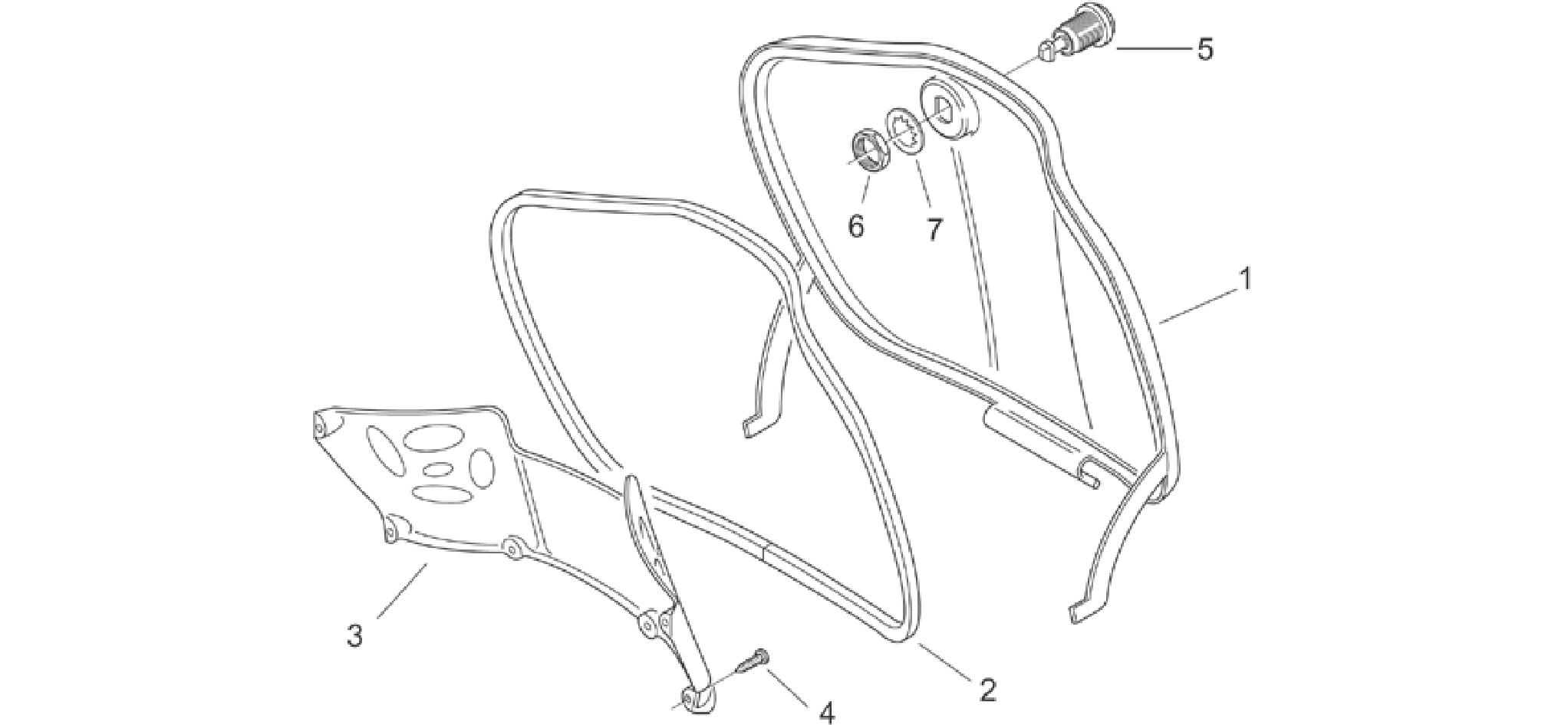 Central body I - Glove comp.door