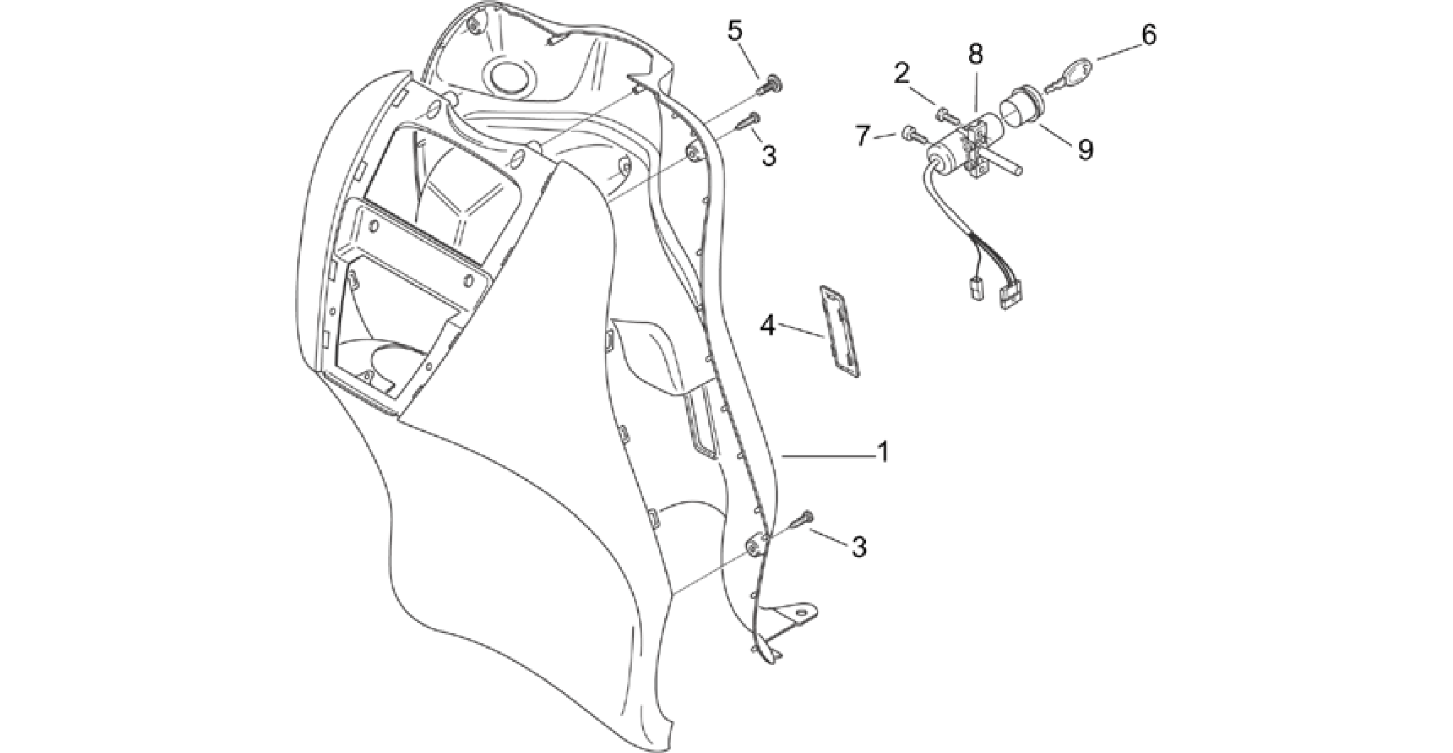 Front body V - Internal shield