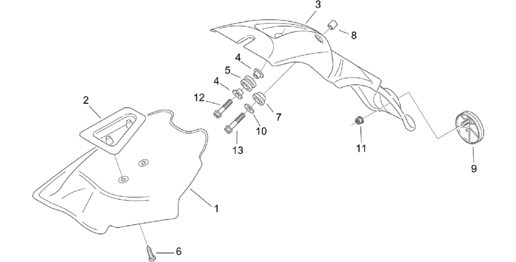 Rear body III - Mudguard