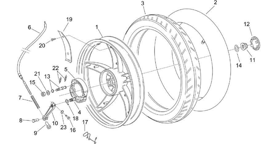 Rear wheel