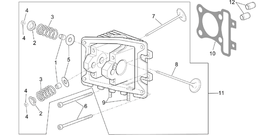 Cylinder head - valves