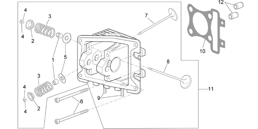 Cylinder head - valves