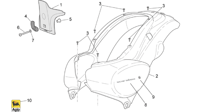 Rear body I
