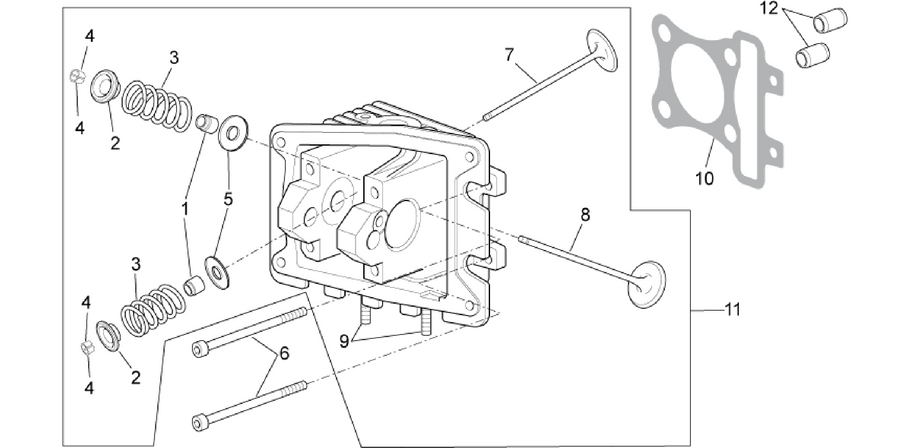 Cylinder head - valves