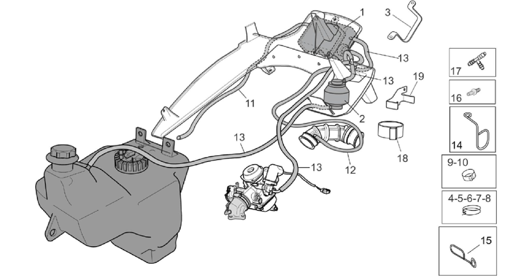 Fuel vapour recover system