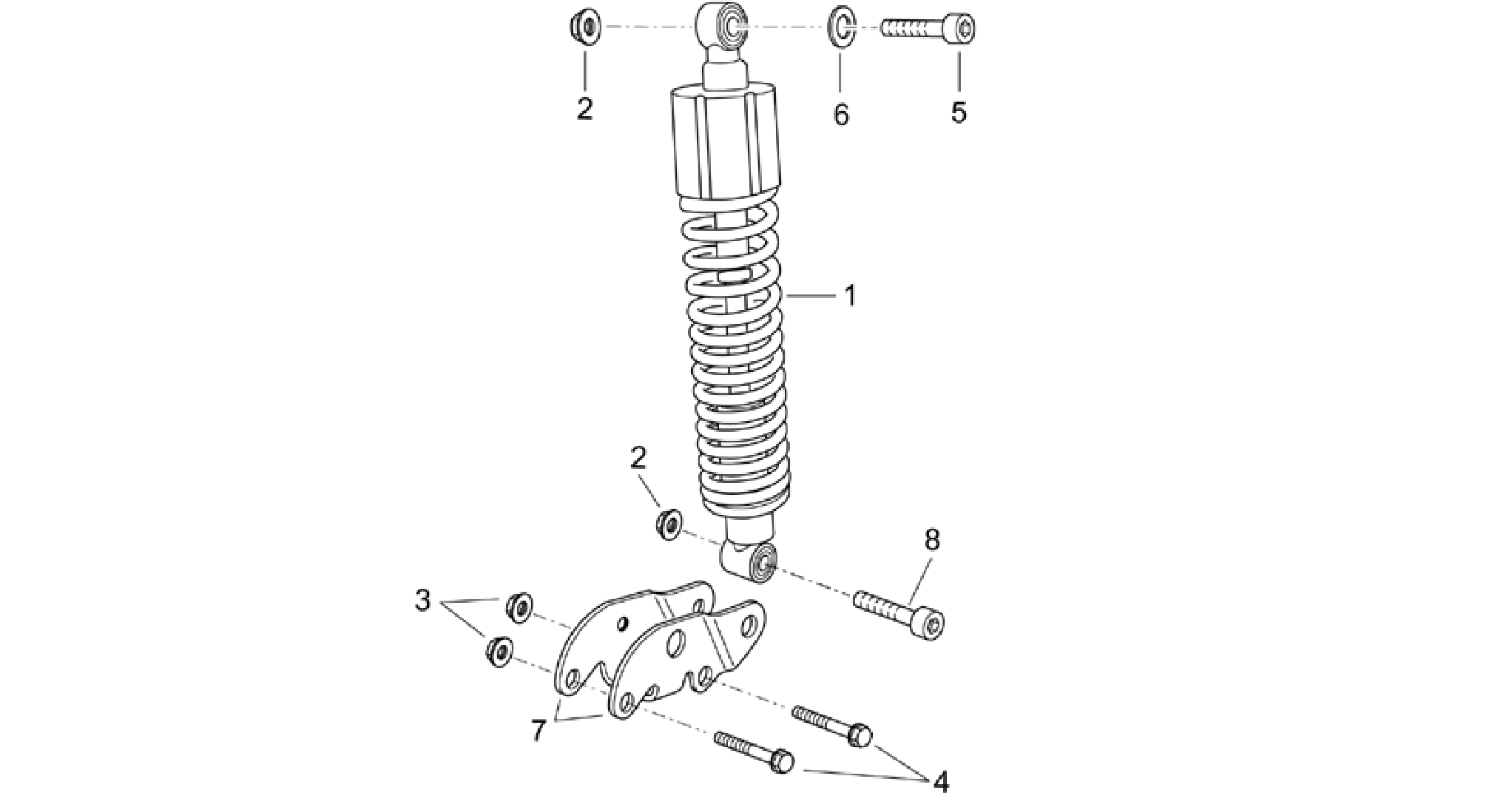 Rear shock absorber