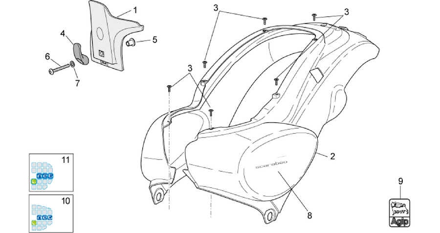 Rear body I