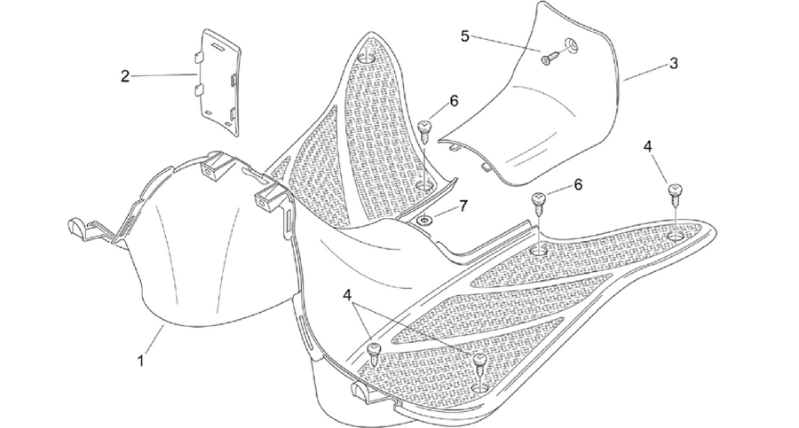 Central body - Floor panel