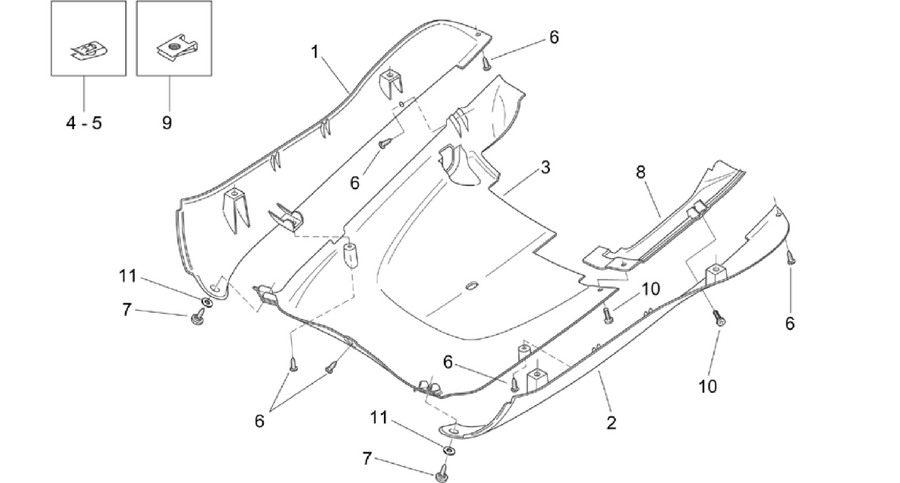 Central body - Underpanel