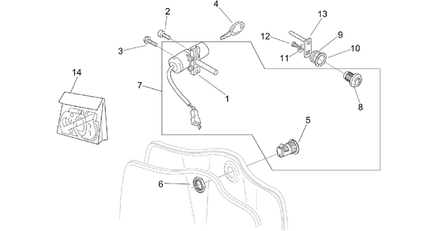Decal and Lock hardware kit