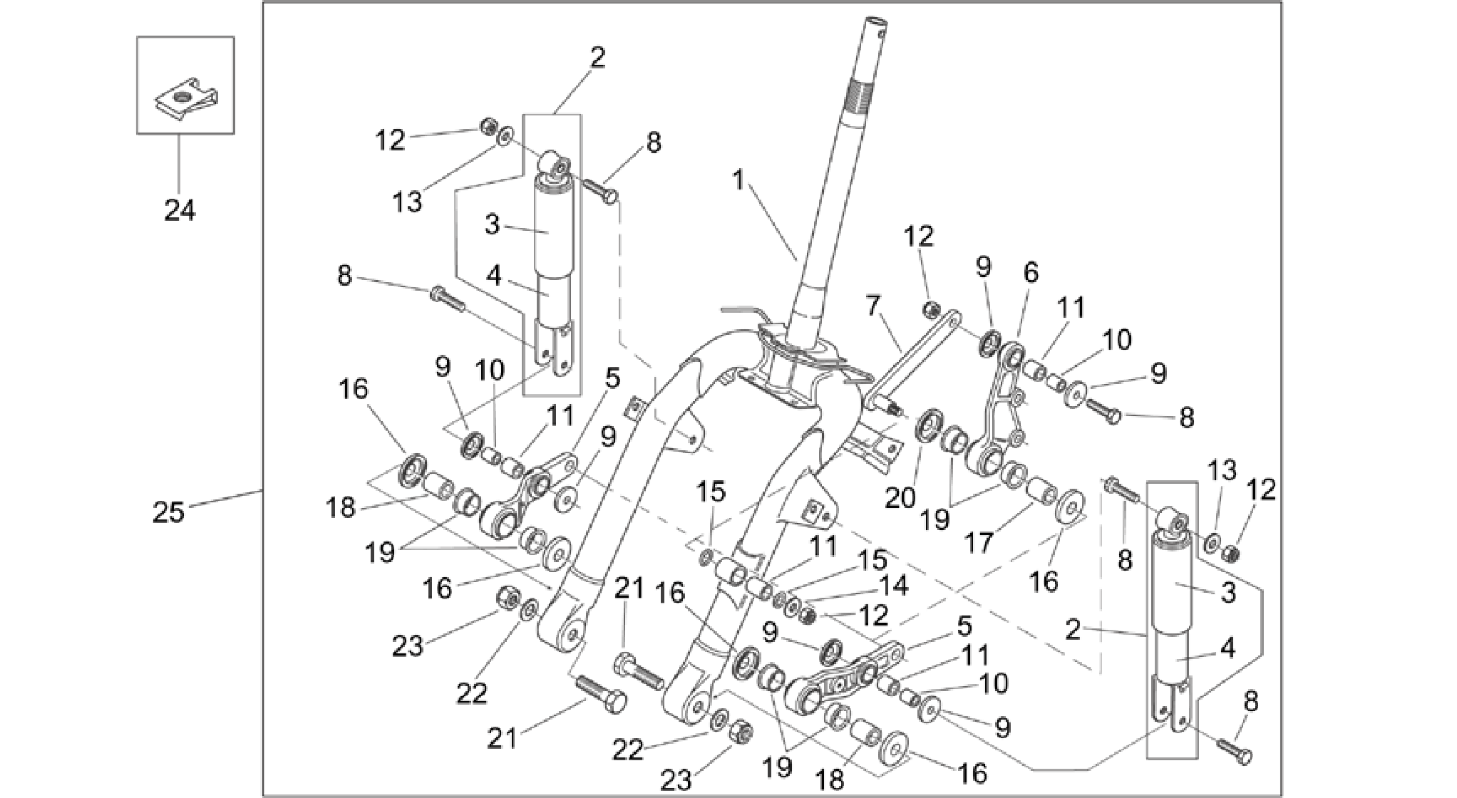 Front shock absorber