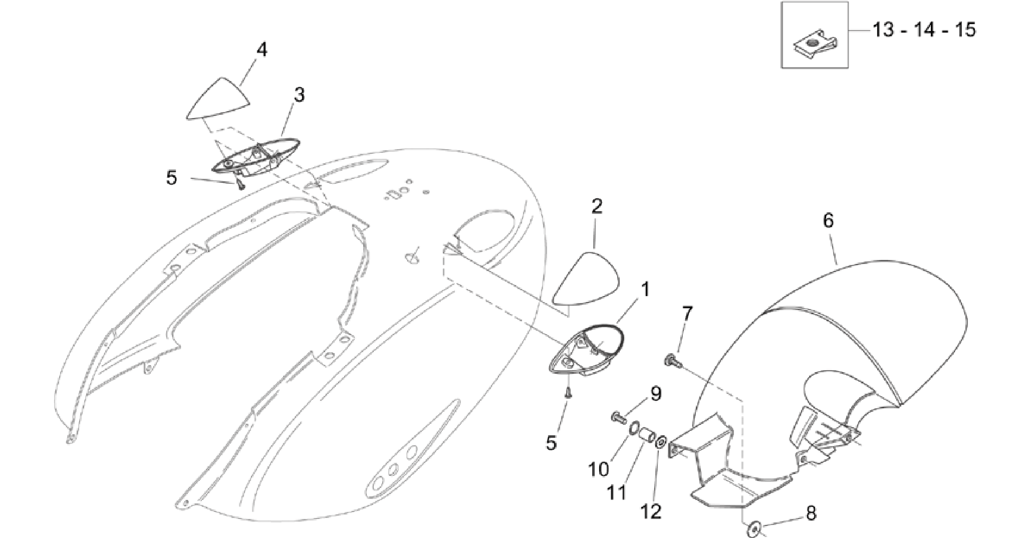 Rear body - Mudguard