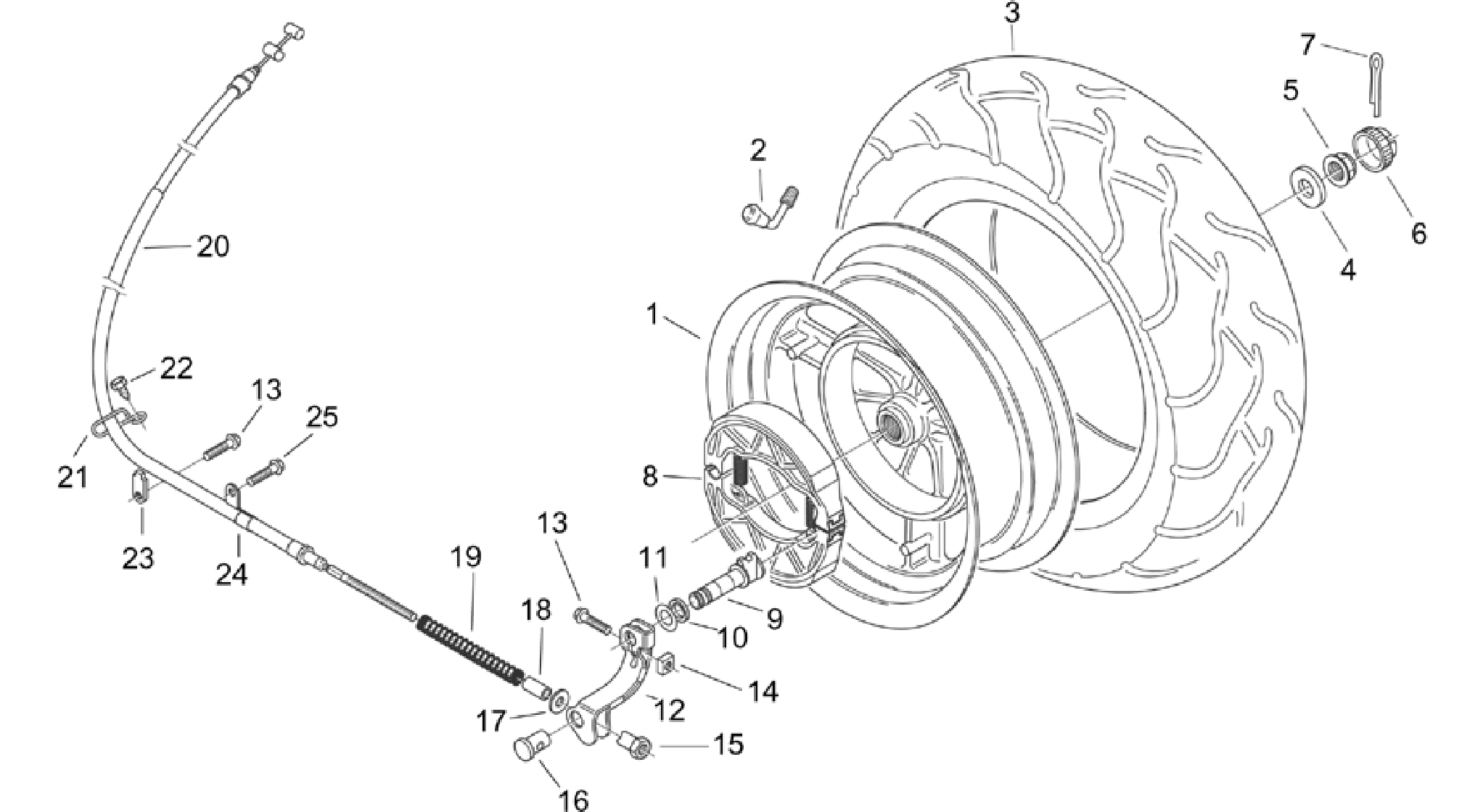 Rear wheel