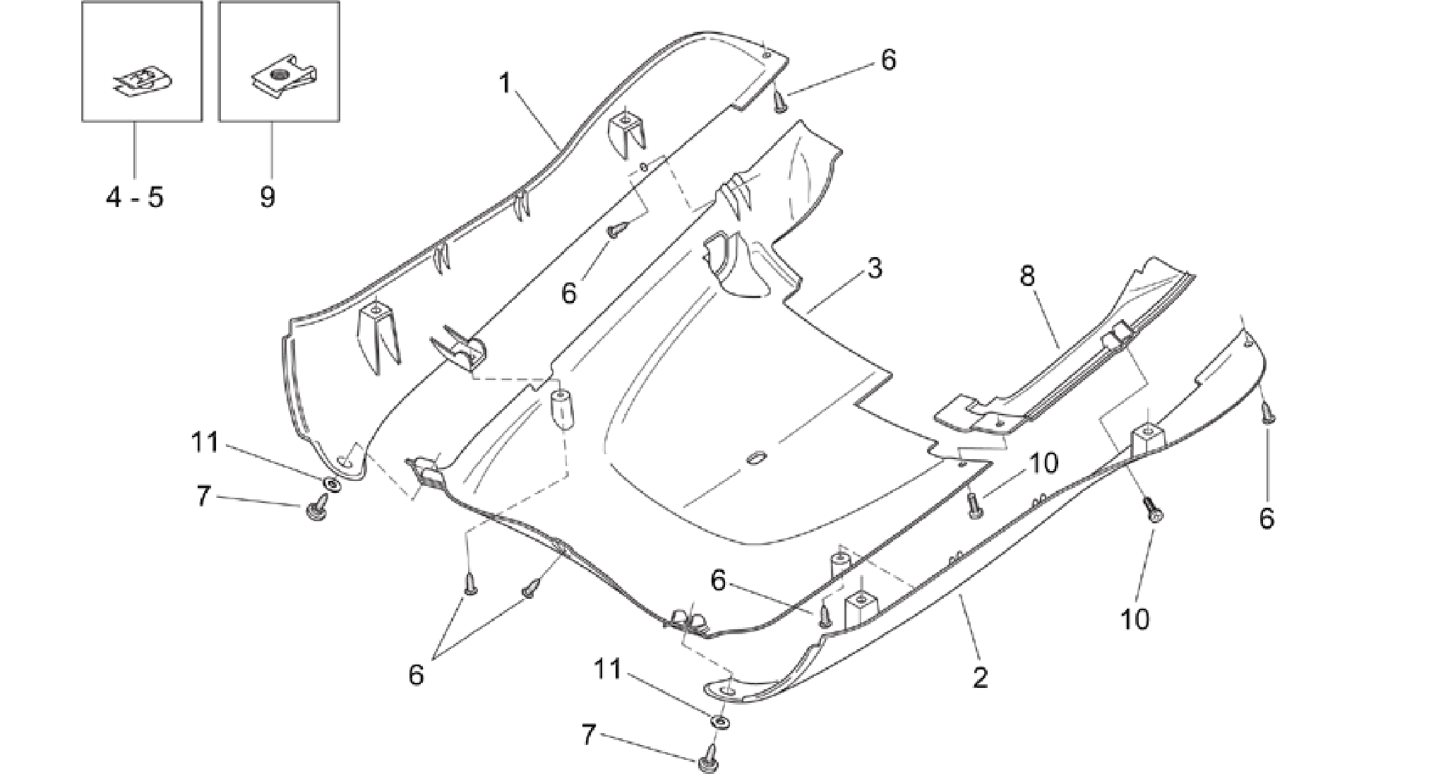 Central body - Underpanel