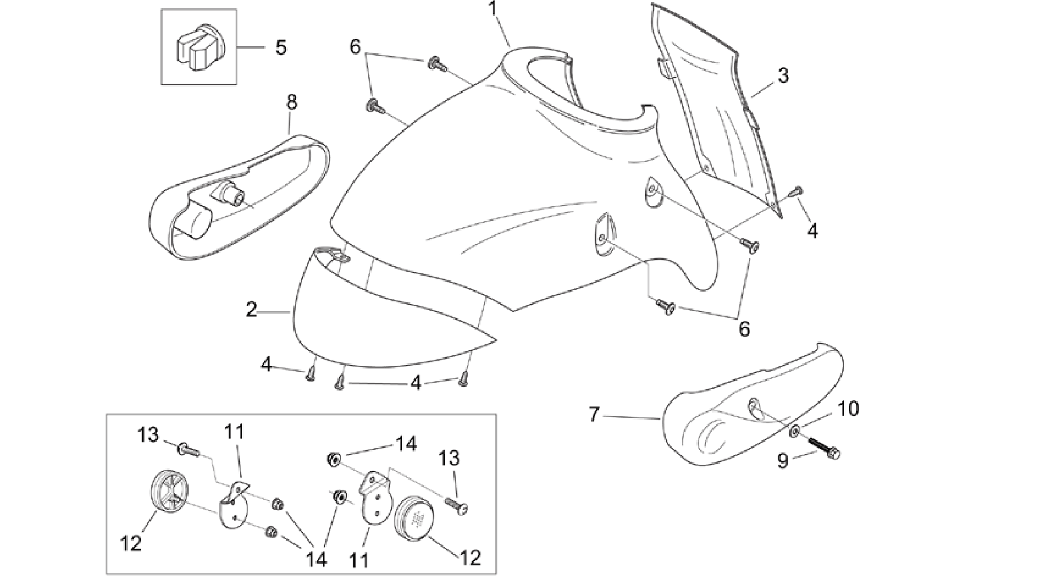 Front body - Front mudguard