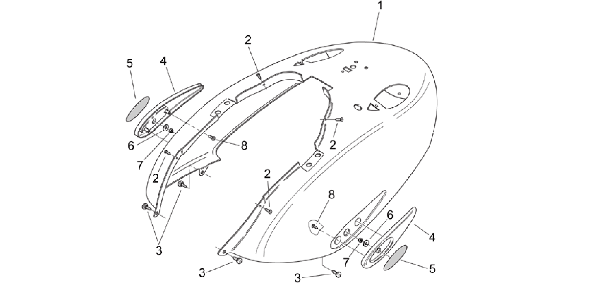 Rear body - Rear fairing