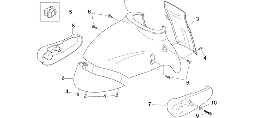 Front body - Front mudguard