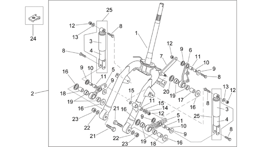 Front shock absorber