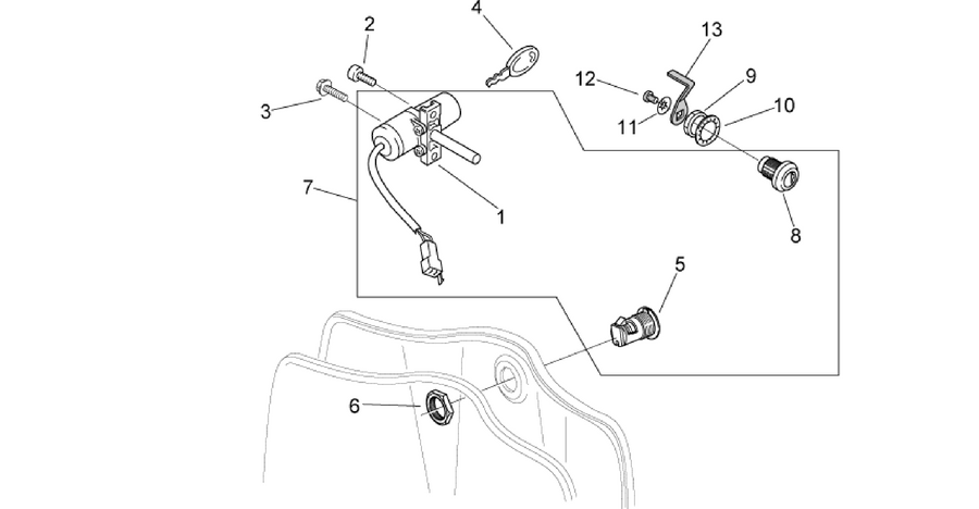 Lock hardware kit