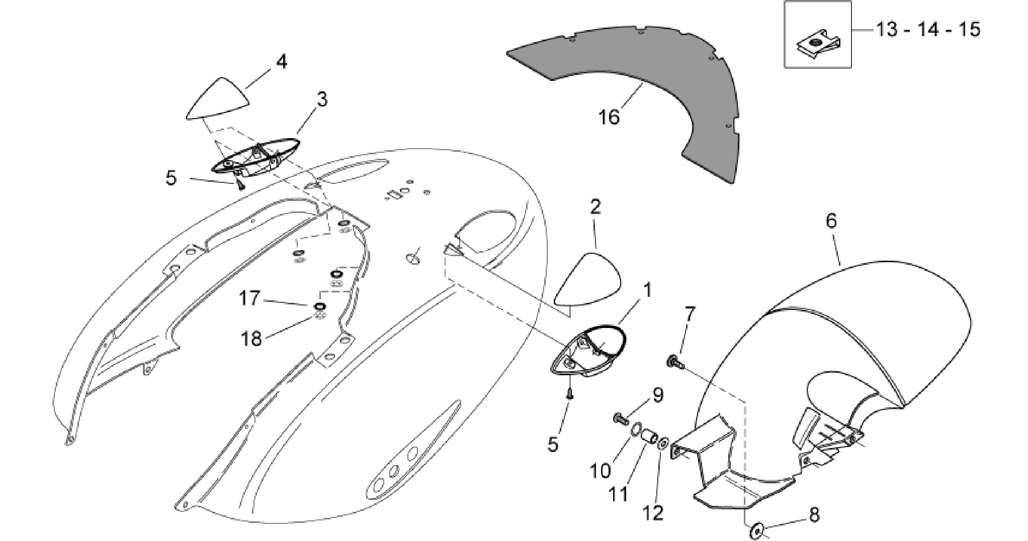 Rear body - Mudguard
