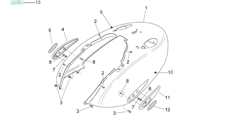 Rear body - Rear fairing