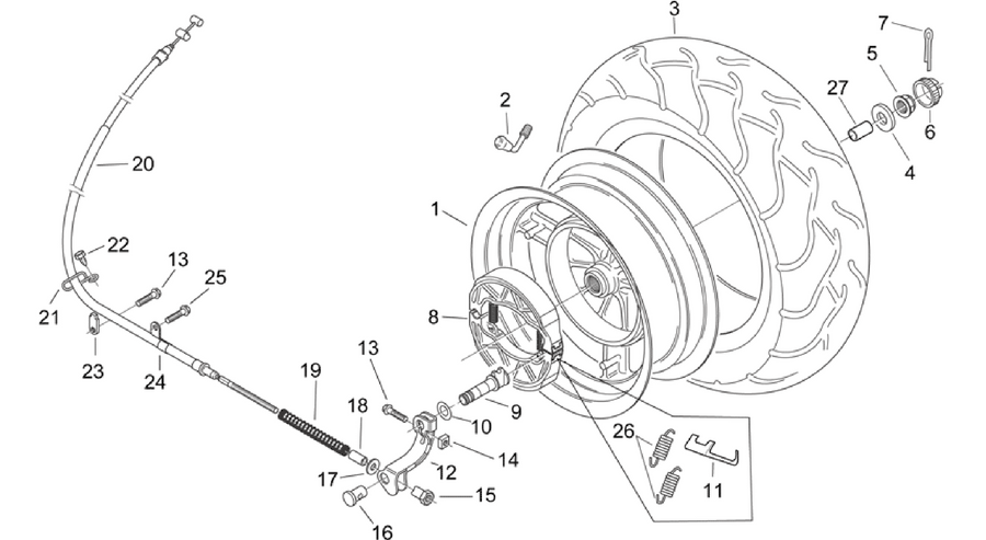 Rear wheel