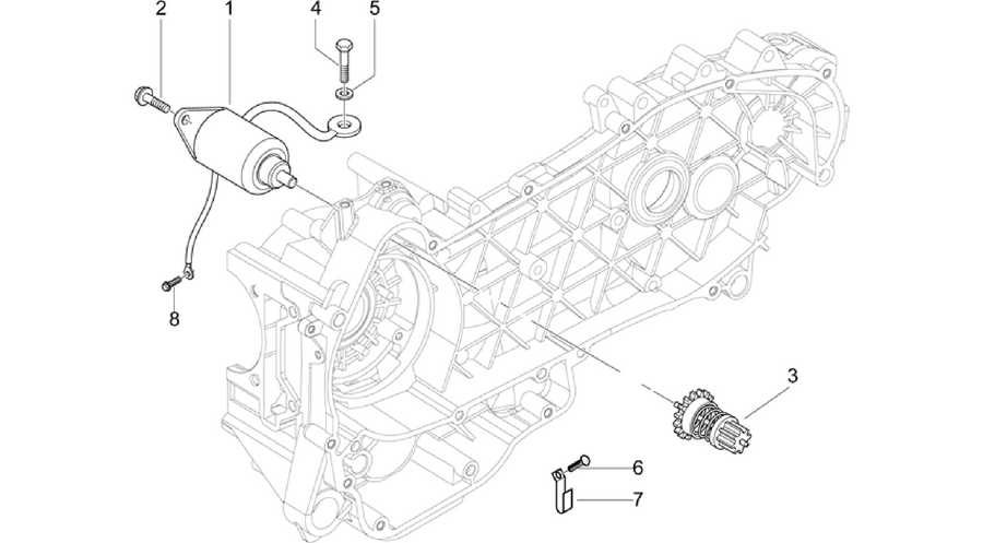 Starter motor - Ignition unit