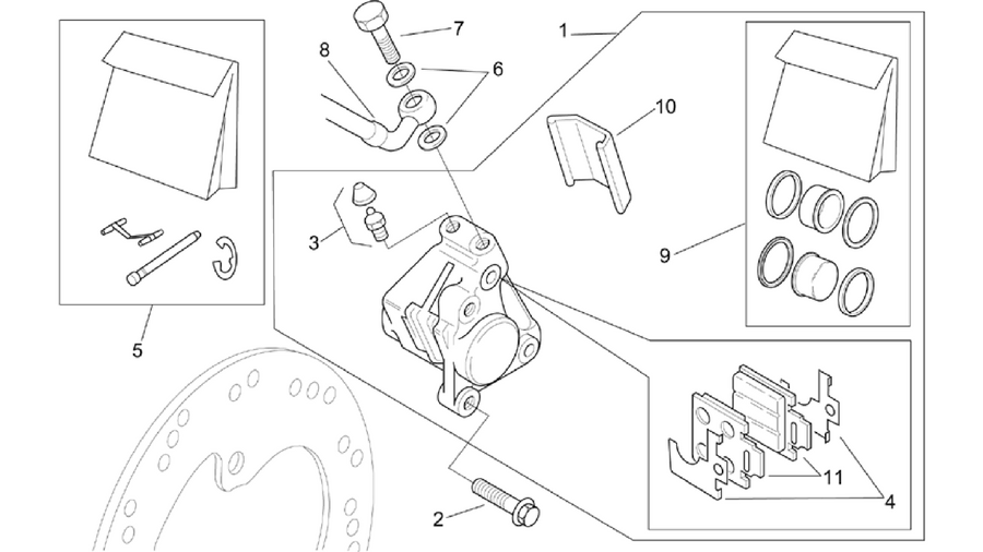 Front brake caliper