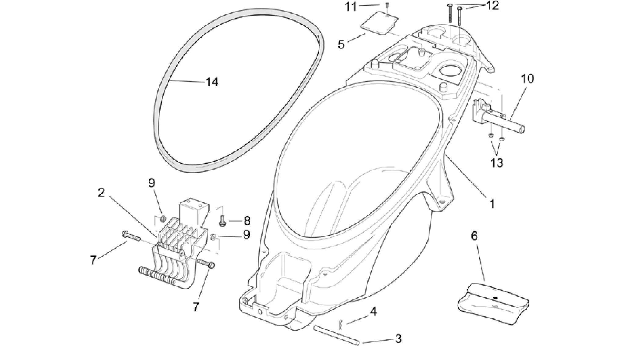 Helmet compartment